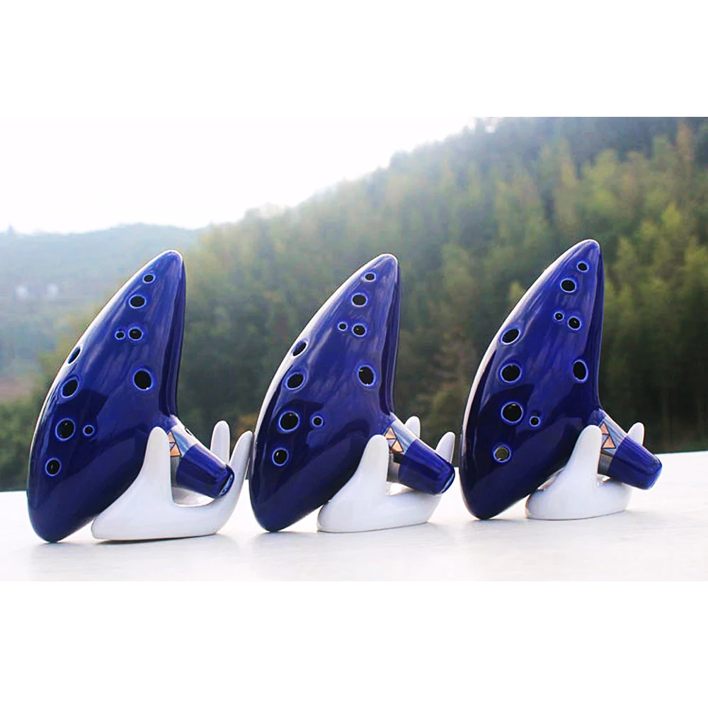 12 отверстий Ocarina Midrange C Sedar Time Flute превосходное качество звука синяя отправляются