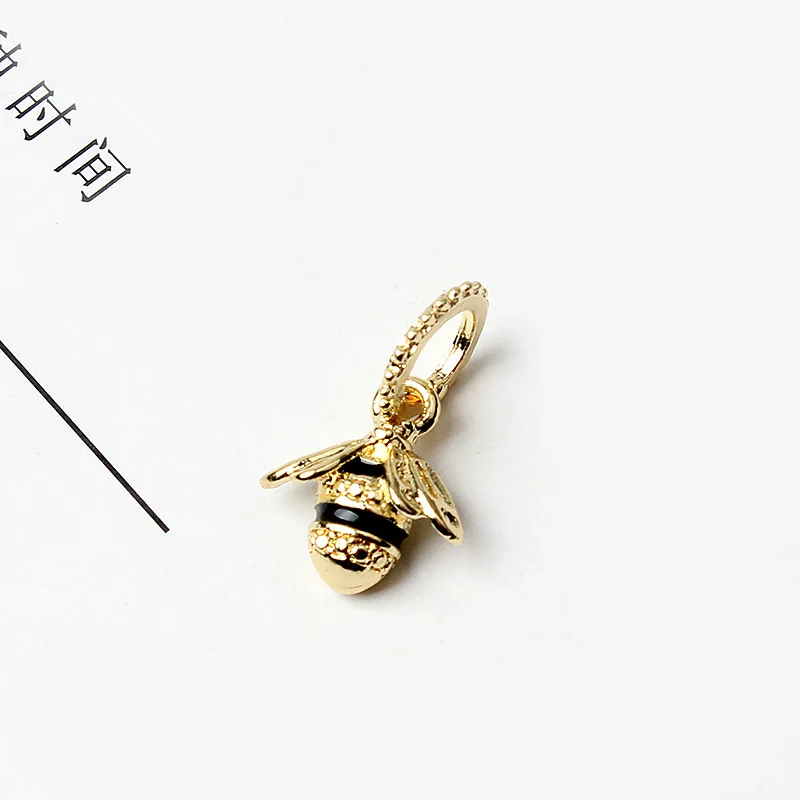 

New Original Alloy Bead Gold Color Honey Bee Charm Cupid Arrow Dangle Fit Pandora Bracelet Bangle DIY Women Jewelry