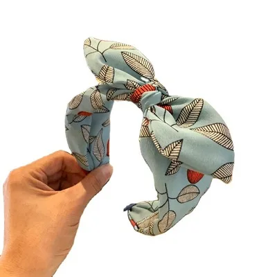 

2021 NEW High Quality Big Bow Women's Simple Wide-brimmed Hairpin Satin Western Style Headband Headwear Wholesale/ Drop Shipping