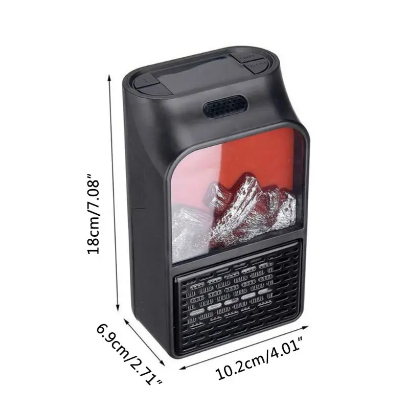 Удобный Настенный мини-обогреватель для помещений с разъемом подключения камина