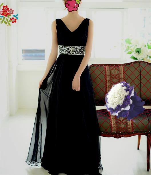

Женское вечернее платье с кристаллами, Черное длинное платье в арабском стиле, официальное платье