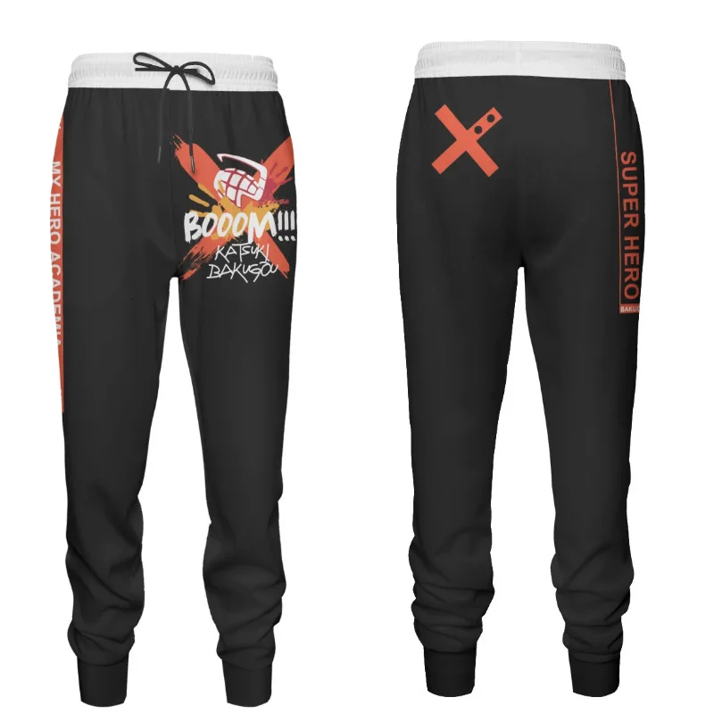 

Anime My Hero Academia Bakugou Katsuki Pants Cosplay Costume Unisex Winter Sports Joggers Trousers Women Men Pant
