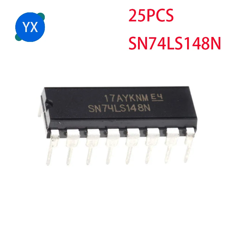 25 шт. SN74LS148N DIP 16 HD74LS148P 74LS148 DIP16 SN74LS148 74LS148N Новая фотография|Интегральные схемы| |