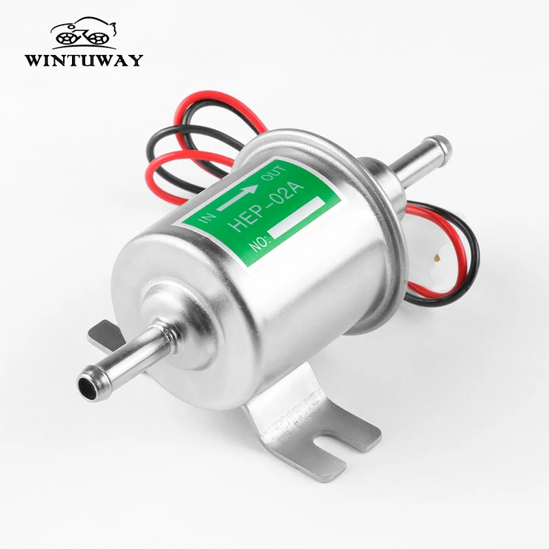 

WINTUWAY New 12V Electric Fuel Pump Low Pressure Bolt Fixing Wire Diesel Petrol HEP-02A For Motorcycle Car ATV