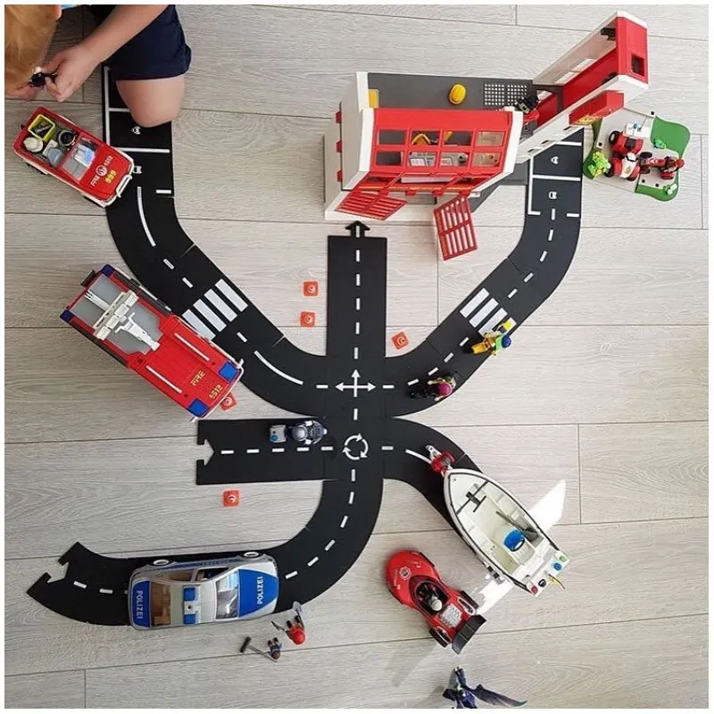 Детский игровой коврик дорожный ковер головоломка игрушки сделай сам гибкий