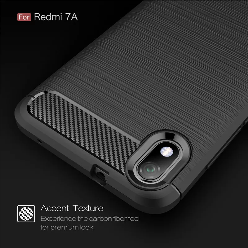 Чехол Thouport для Xiaomi Redmi 7A силиконовый чехол из углеродного волокна мягкий