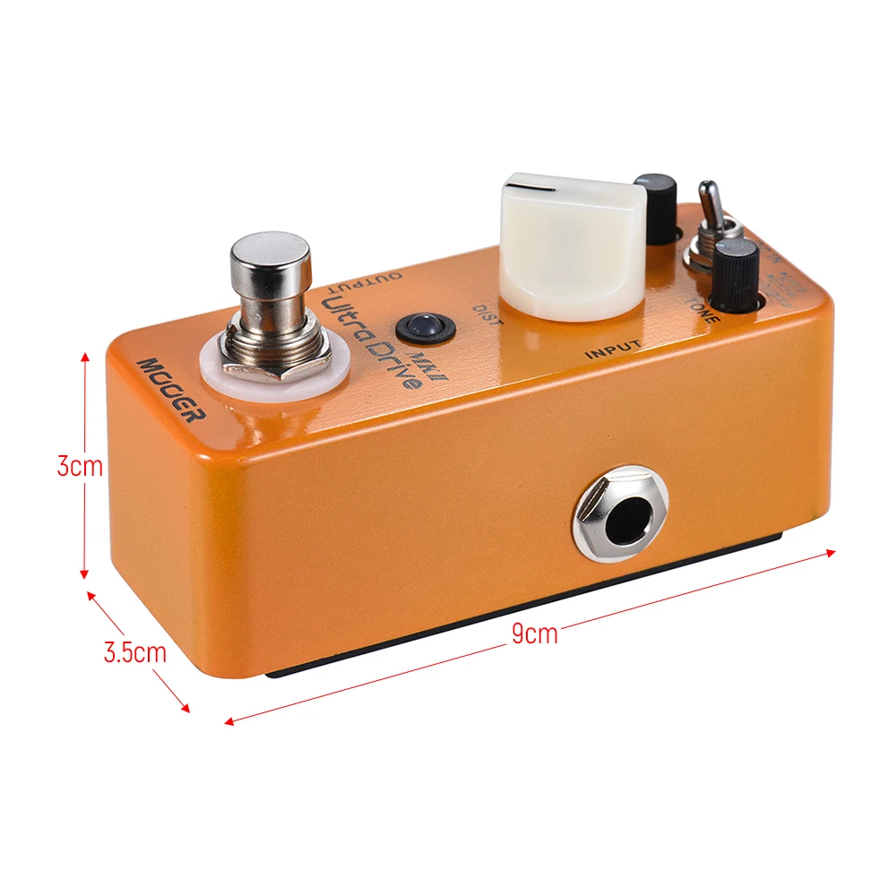 MOOER Ultra Drive MKII педаль для гитарных эффектов Искажение гитары 3 режима истинное