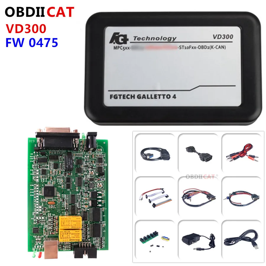 FG TECH V54 FGTech Galletto 4 Мастер функция BDM VD300 ECU программист мульти langauge версия