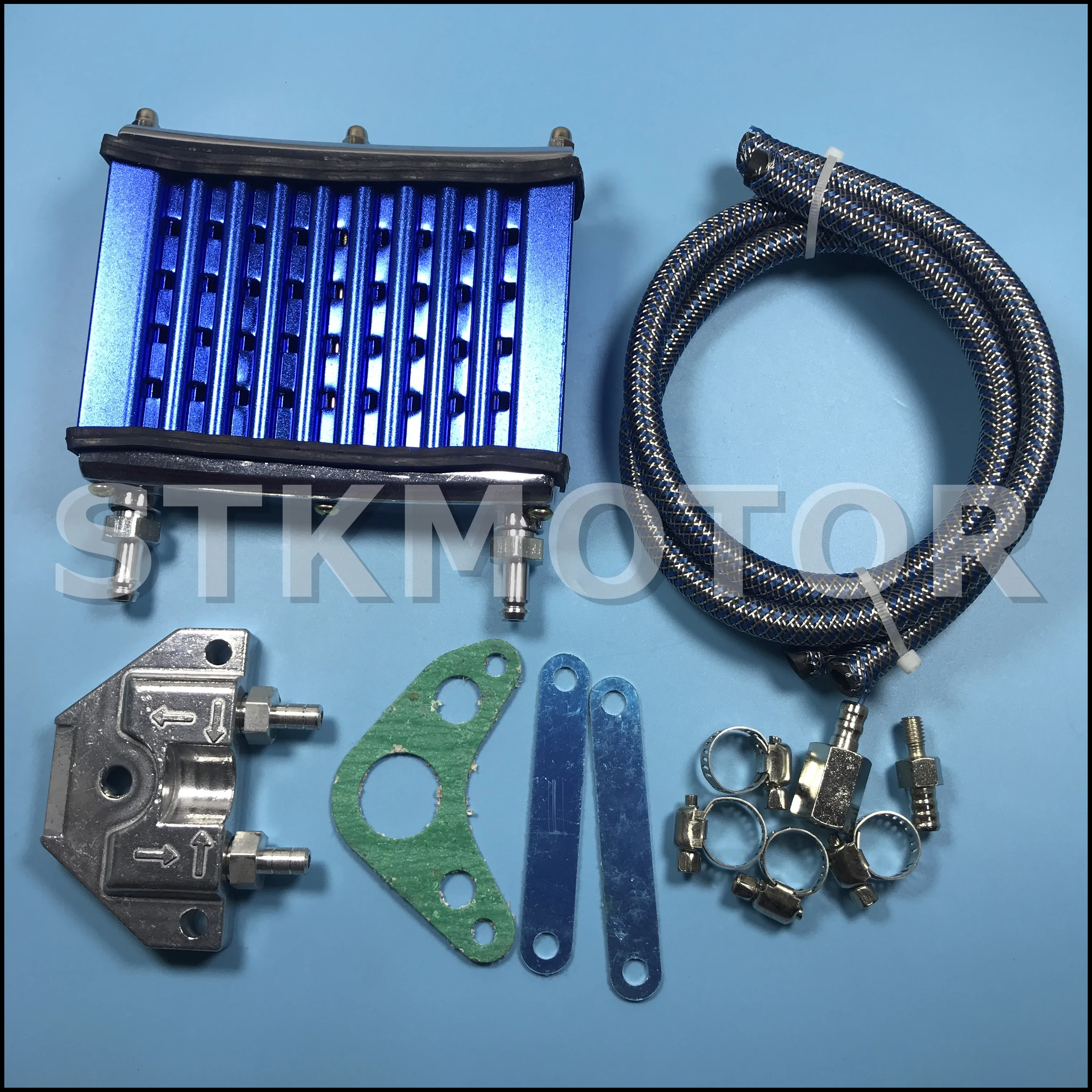 Универсальный мотоциклетный Алюминиевый Масляный радиатор двигателя с ЧПУ