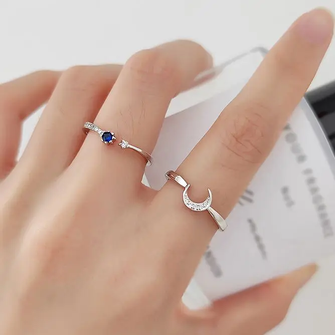 Женское золотое кольцо с кристаллами серебро 925 пробы цирконием|Кольца| |