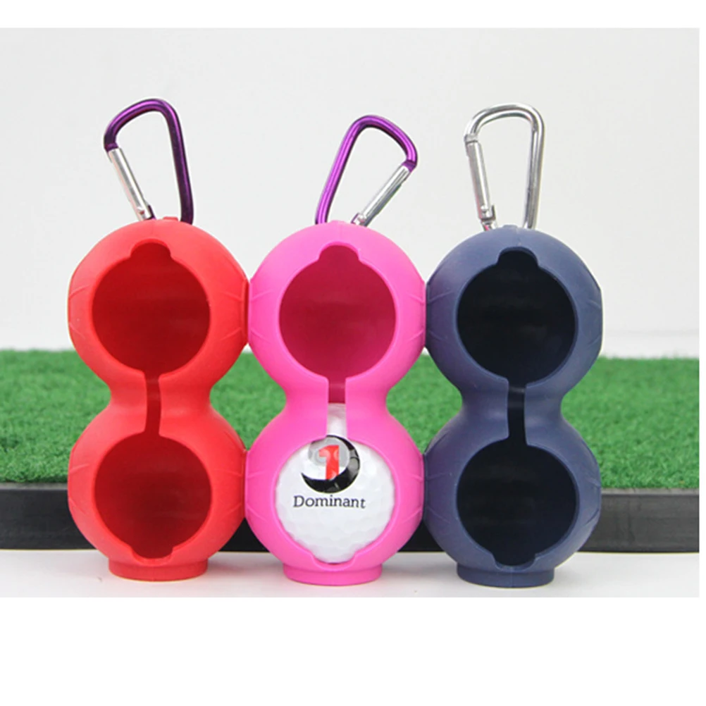 Силиконовый держатель для мячей гольфа с двумя шариками хранения крючком|Мячи