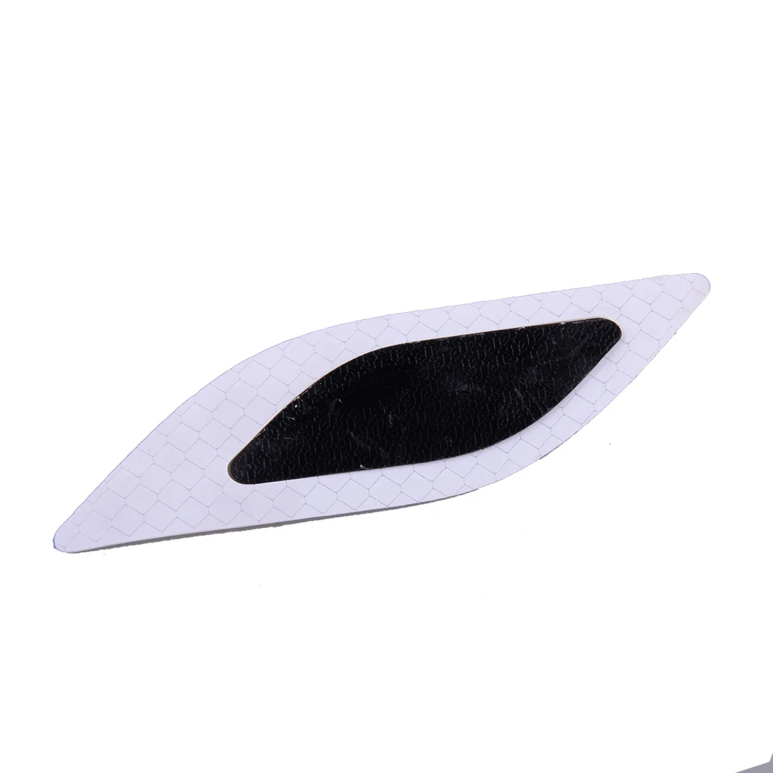 

6Pcs White Carbon Fiber Texture Safety Reflective Tape Bumper Warning Mark Car Stickers Accessory