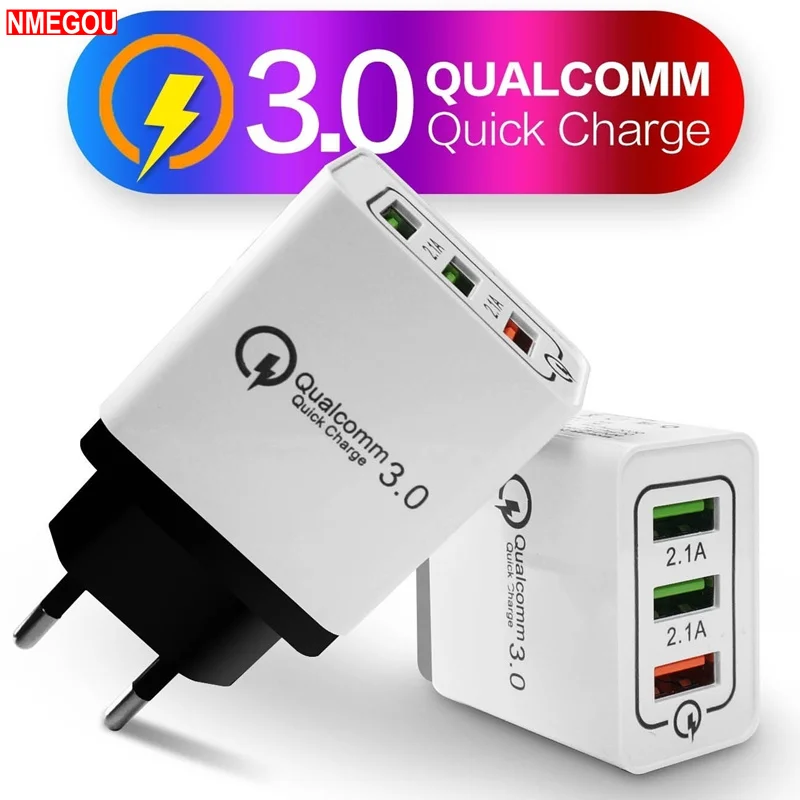 Qc 3 0 Usb быстрое зарядное устройство док станция Qualcomm Qc3.0 порта USB для IPhone Samsung Huawei