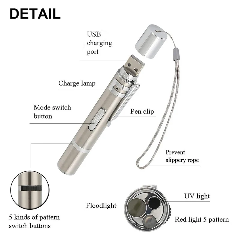 Funny Pet LED Laser Toy Cat Pointer Light Pen Interactive With Bright Animation Mouse Shadow USB Accessories | Дом и сад
