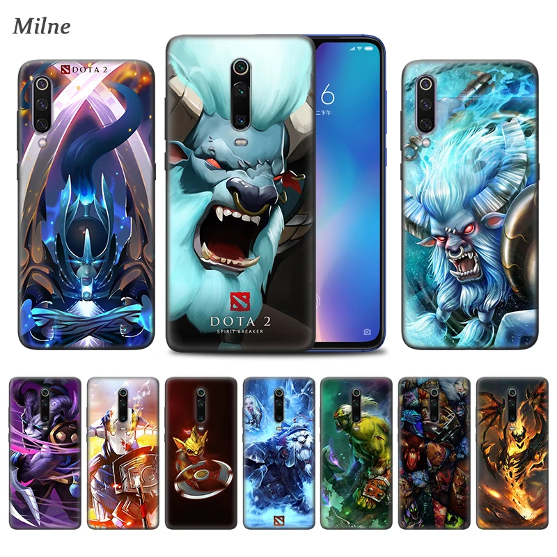 Чехол Dota 2 для Xiaomi Redmi Note 9S 8 8T 7 7A K30 Zoom Mi 9T 10 9 Pro A3 X2 F2 черный чехол телефона из