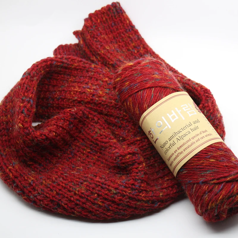 400 г/лот Альпака шерстяная пряжа Гладкий натуральный Толстый кашемир мериноса