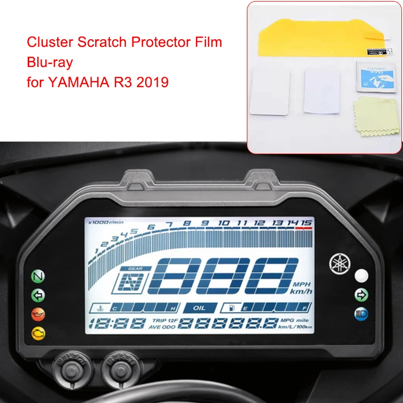 Для Yamaha R3 мотоциклетный кластер Защита от царапин защитная пленка Speedo инструмент защита приборной панели R3