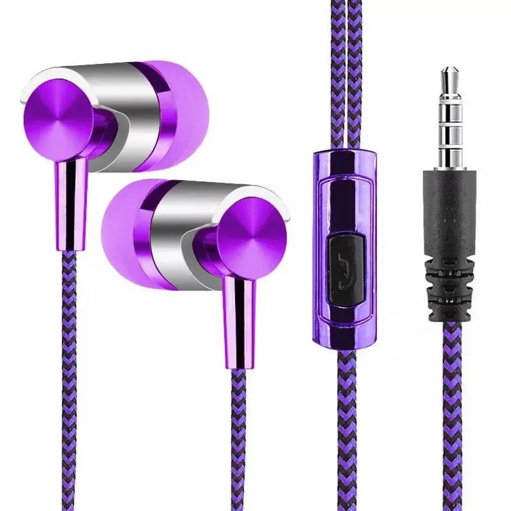 

Moving Coil 3.5mm Wired In-Ear Earphone Heavy Bass Stereo Earbuds with Mic Wired Sprots Gaming Headset For Xiaomi Huawei