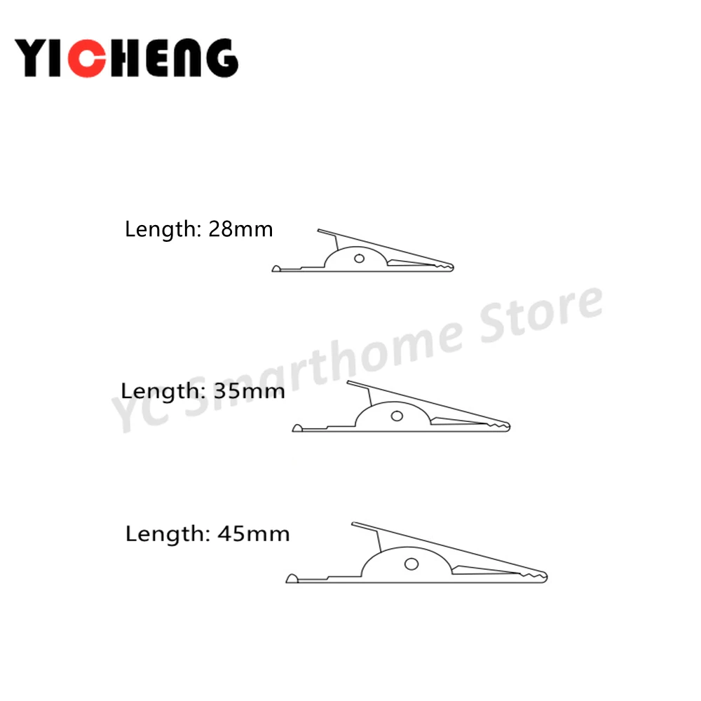 

6Pcs DIY alligator clips, test clips, power cord clips, experimental battery clips, large length 45mm clips