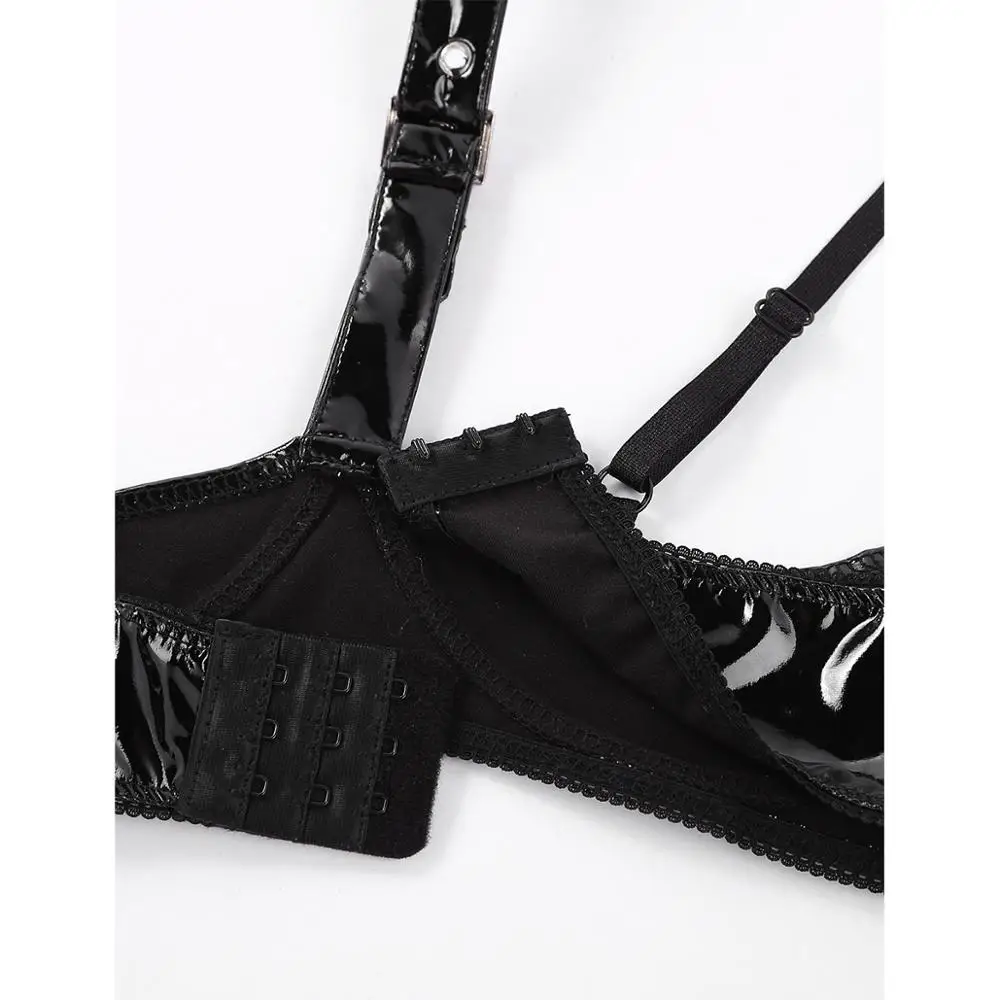 Женский эротический комплект нижнего белья сексуальные открытые чашечки