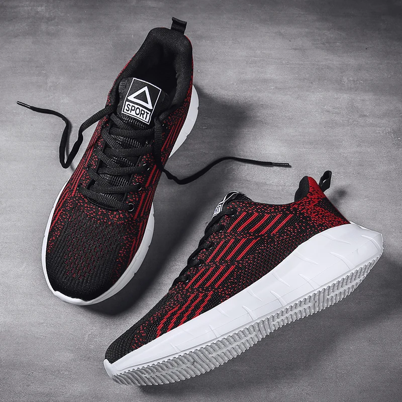 Damyuan Breathable Thick Soled Running Shoes Men's Sports Shoes Comfortable Light Sneakers Fashionable Jogging Casual Shoes