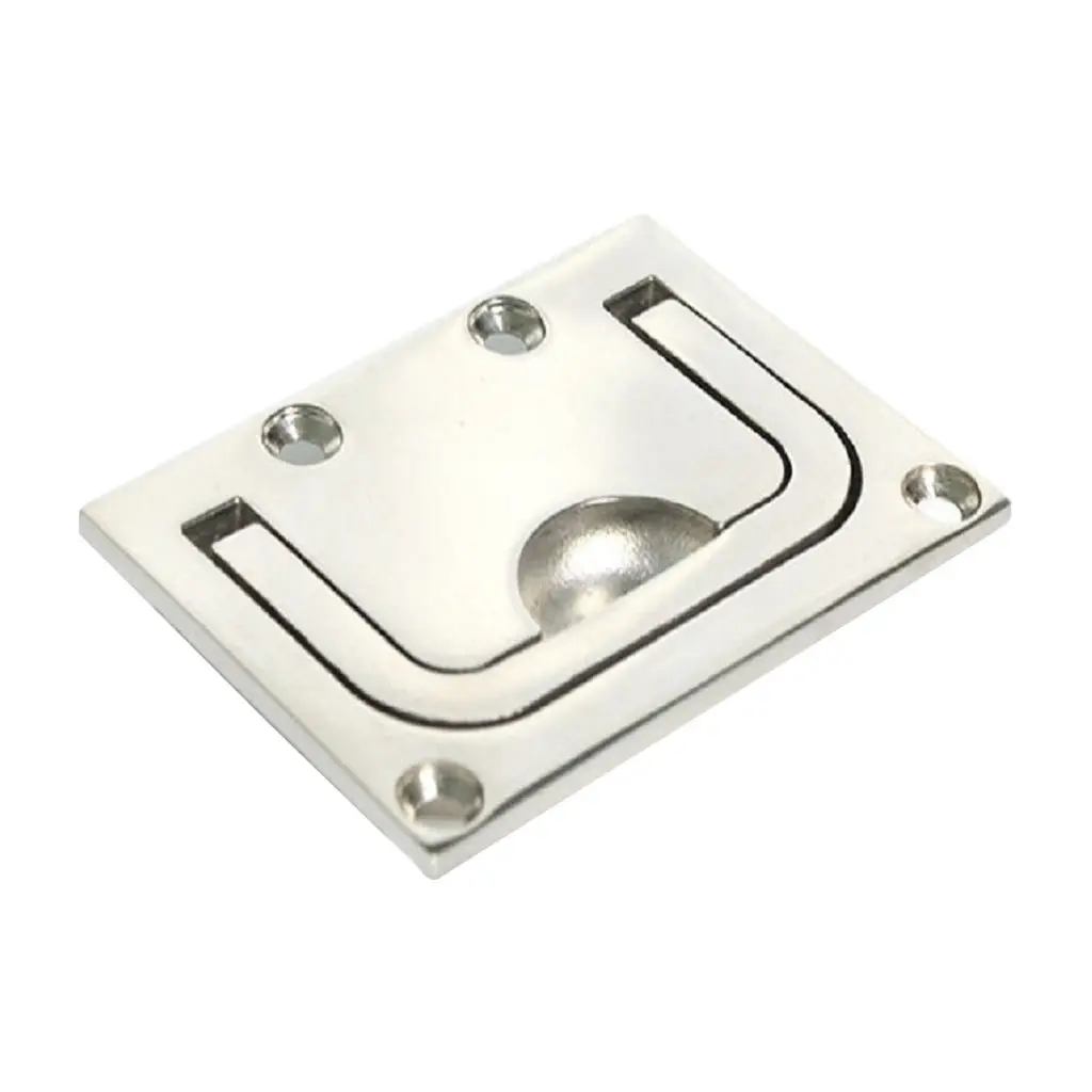 

Stainless Steel 316, Square Recessed Hatch Pull Handle for Marine Boat RV - 3x2.2 Inch / 76x56mm