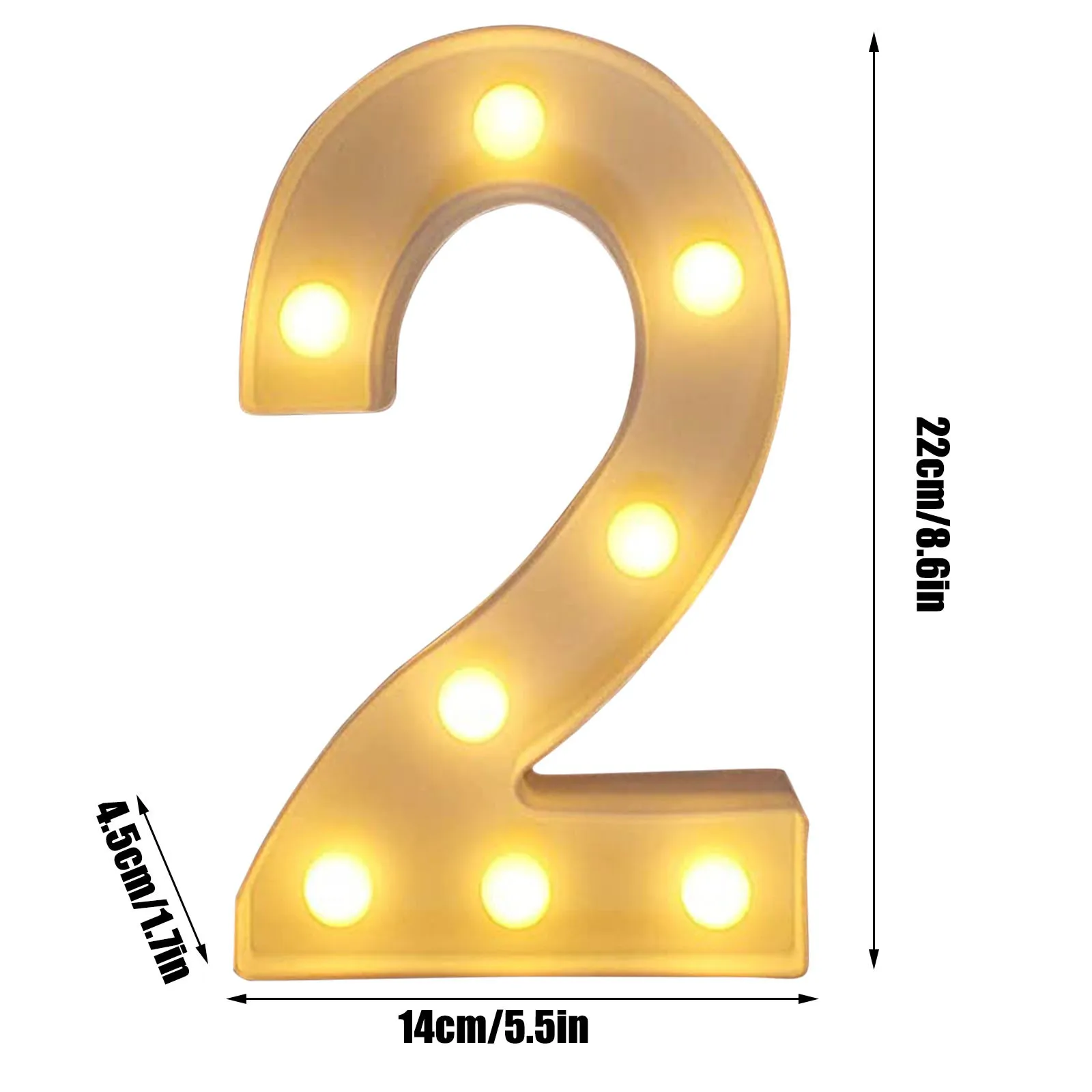 Светодиодный ночник с цифрами 0-9 и алфавитом | Лампы освещение