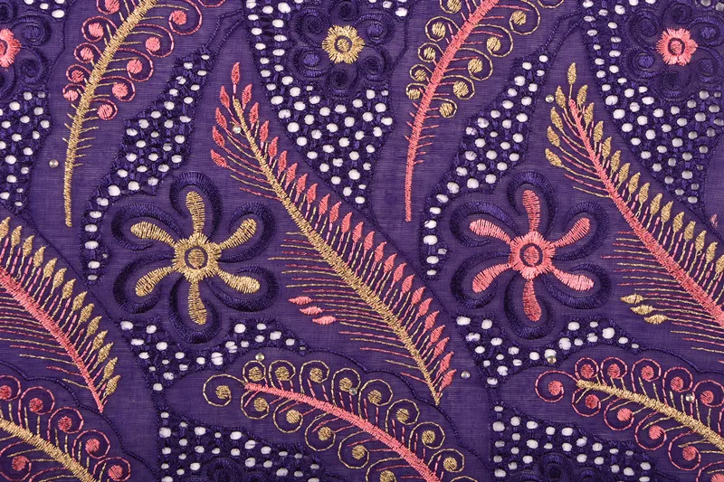 Высококачественная фиолетовая африканская кружевная ткань 2019 нигерийская для