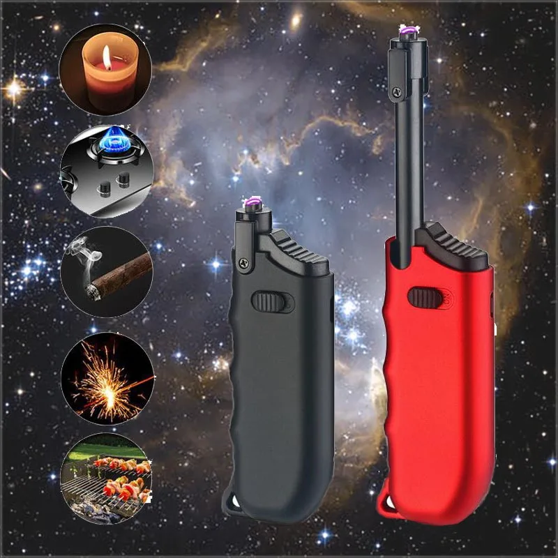 360 гибкая шея электронная Usb Зажигалка длинная барбекю плазменная дуговая