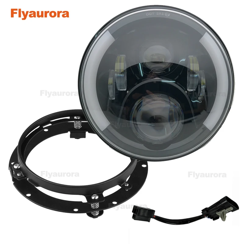 Для любых моделей мотоциклов с 7 дюймовой светодиодной лампой для фар головного