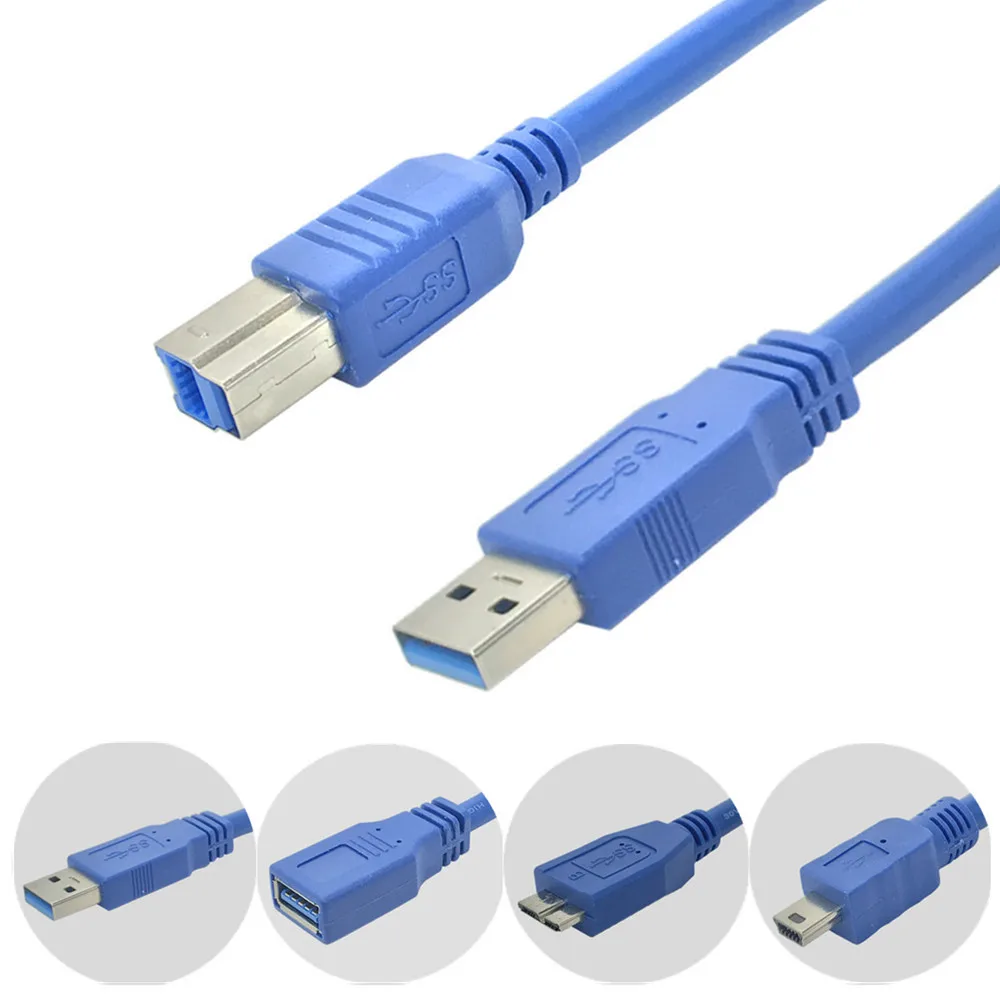 USB Кабель 3 0 type A Male Micro B mini 10pin удлинитель Synch кабель для передачи данных canon epson hp HDD