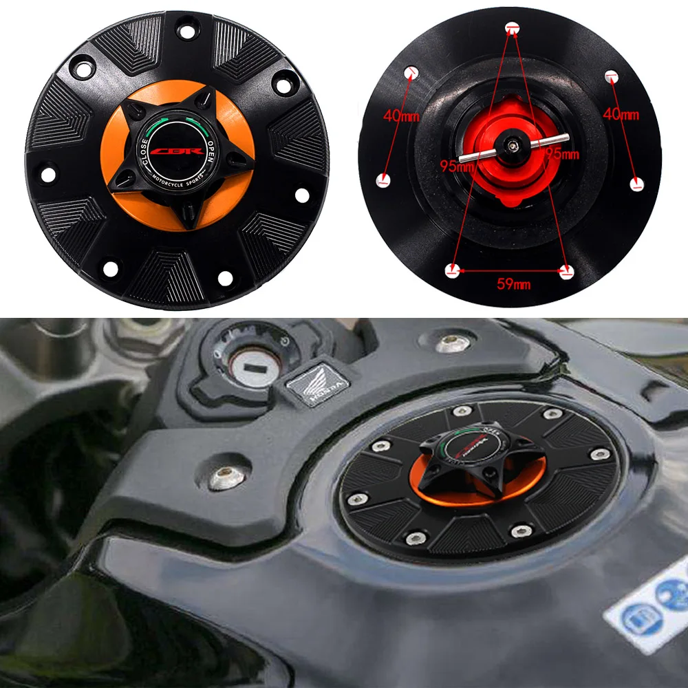 Алюминиевая крышка для бензобака CNC аксессуары мотоциклов HONDA CBR250 CBR300 CBR500R CBR400RR
