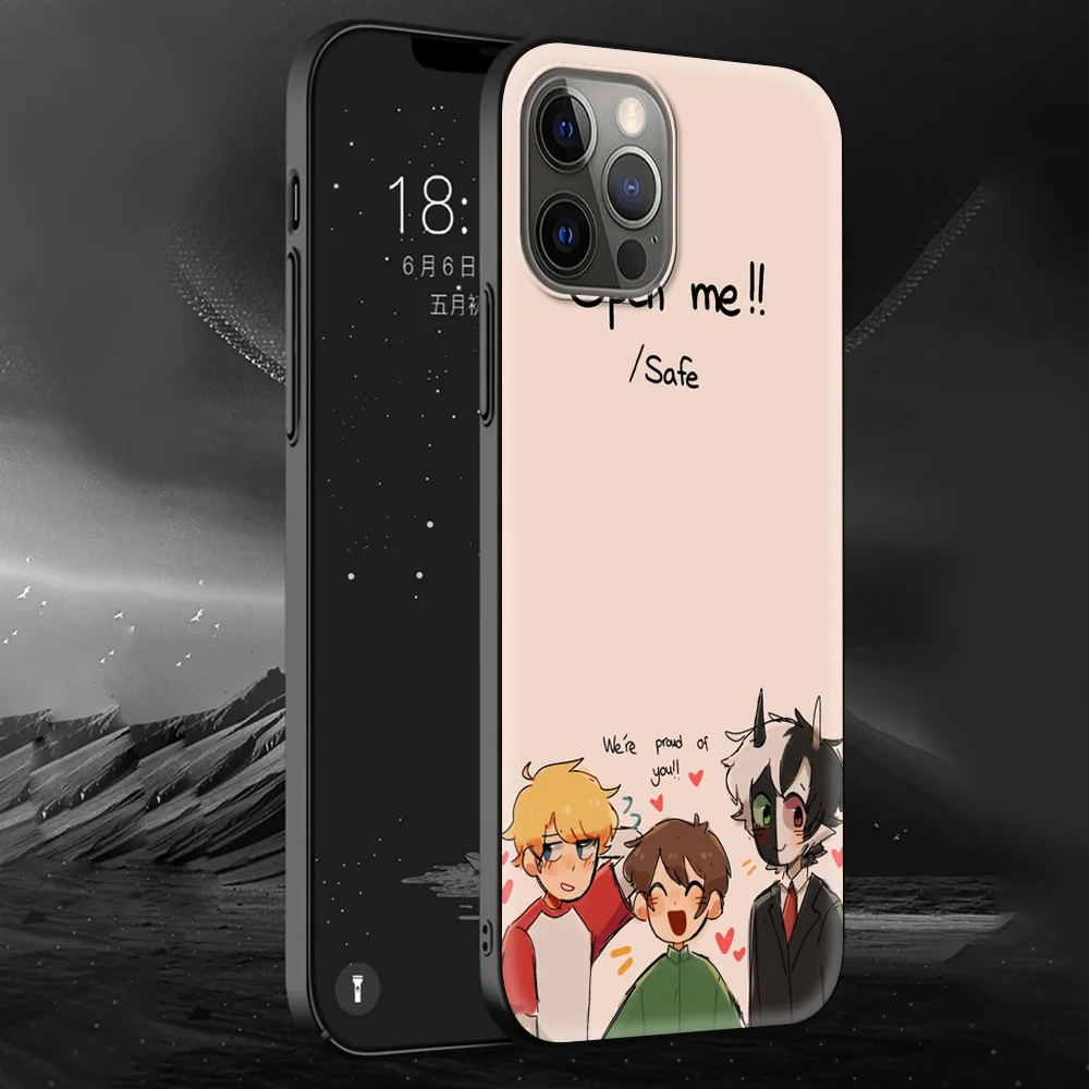 

Dream Smp Luxury Silicone Case for iPhone 11 12 Pro MAX 7 8 Plus XR XS MAX X 6 6S Plus Smartphone Accessories Cover