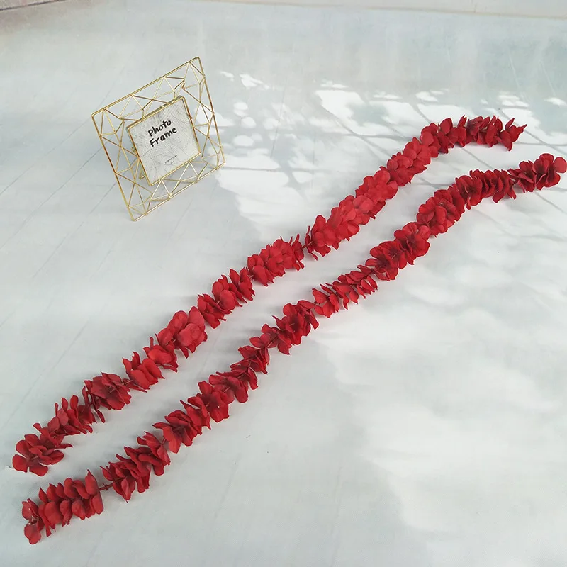 

100cm Hydrangea Artificial Flowers Vine Wedding Garlands For Scrapbooking Home Bedroom Decoration Accessories Wholesale