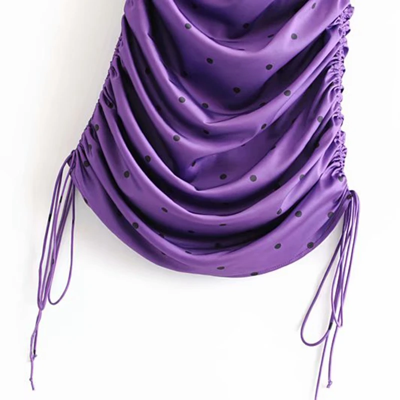 Фиолетовое платье Бохо без рукавов корейские платья Элегантное сексуальное в