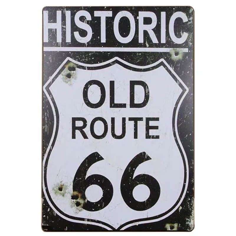 USA Road Route 66 знаков бар паб искусственная железная металлическая пластина постер