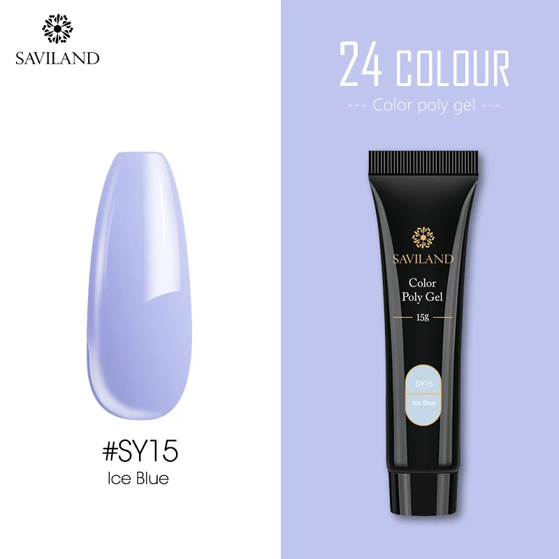 15ml SY15 SAVILAND Радужный флуоресцентный полиэтиленовый гель для быстрого строительства 30 г полиэтиленовый гель для увеличения скольжения раствор для быстрого наращивания - Цвет: 15ml SY15