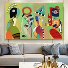 Абстрактное искусство Wassily Kandinsky, холст, картины, плакаты и принты, Настенная картина для гостиной, спальни, домашний декор