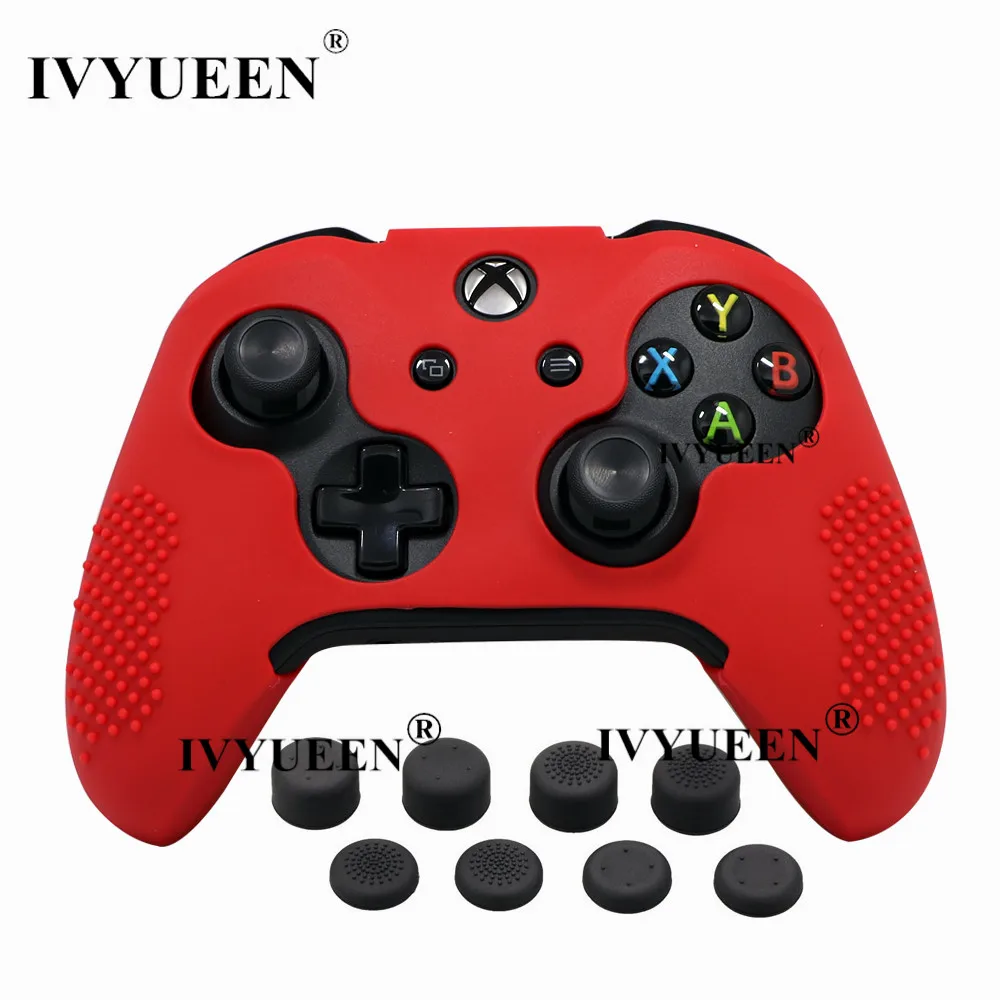 Силиконовый чехол IVYUEEN 9 в 1 для Xbox One X S с контроллером+ 8 аналоговых джойстиков для джойстика X Box One X Slim