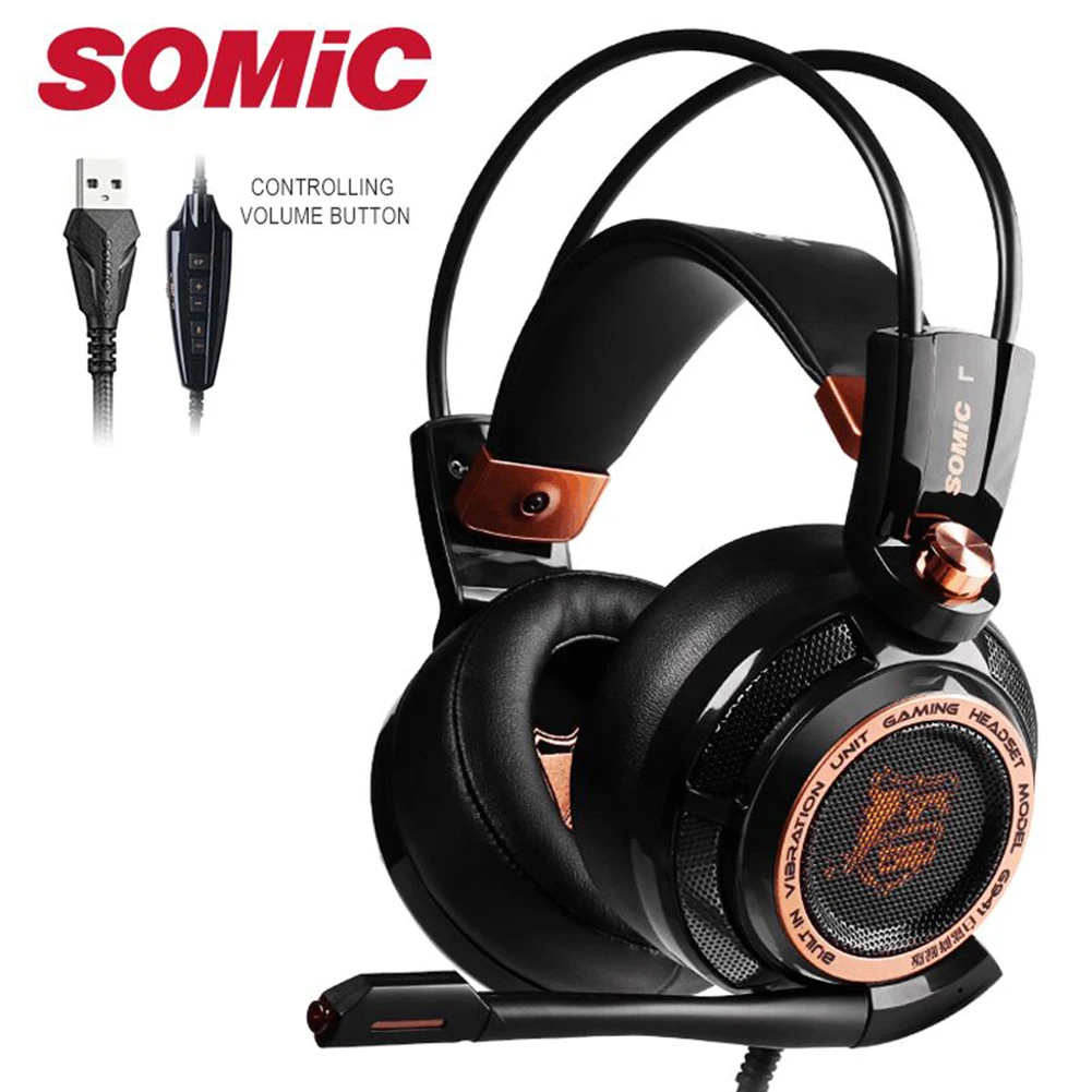 

USB-Гарнитура Somic G941 с шумоподавлением и микрофоном, 7,1 RGB