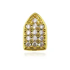 Решетки для зубов в стиле хип-хоп с одним Кепки гриль для Хэллоуина для ювелирных изделий на заказ зубы Стразы зубные насадки