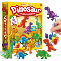 glow in the dark magic dinosaur figurine drawing toys water color mud painting plaster diy graffiti modeling cay accessory boys
