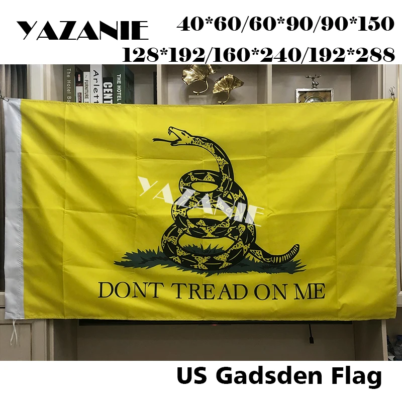 YAZANIE Соединенные Штаты Чай вечерние погремушка змея Американский Гадсден флаг