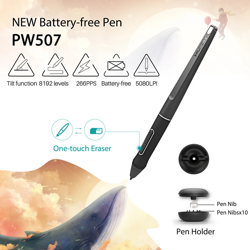 Huion Kamvas 16 ручка дисплей Цифровая ручка планшет монитор графика Рисование монитор функция наклона обновленная версия GT-156HD V2