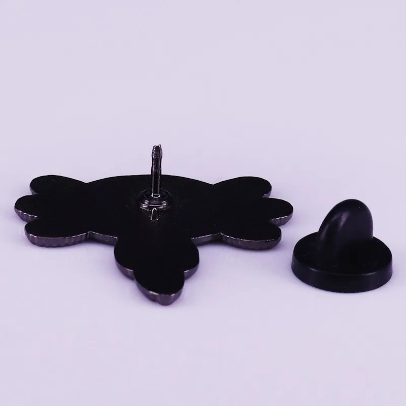 Симпатичная розовая брошь Саламандра с эмблемой мультяшного животного эльфа