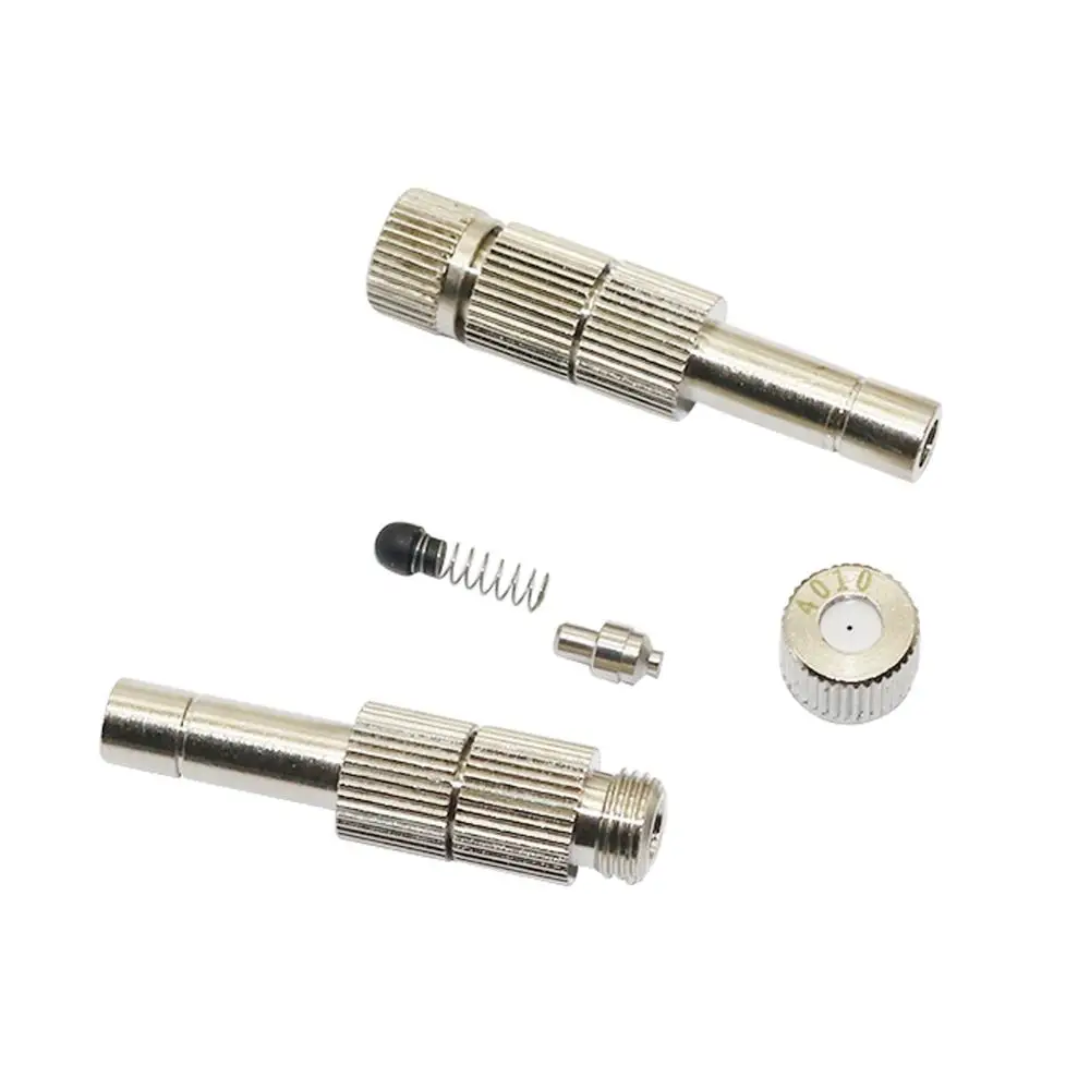 6mm Metal Low Pressure Quick-connect Misting Nozzle With Filter inside 0.2/0.3/0.4/0.5/0.6mm Orifice Cooling Irrigation Sprayer | Дом и сад
