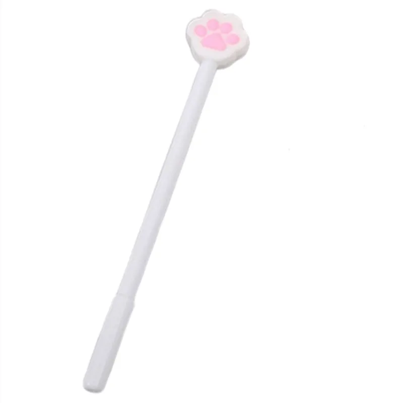 1 1 шт. гелевые ручки Kawaii Cat paw print, для письма, милые черные чернила, ручка для подписи, офисные школьные принадлежности, подарок - Цвет: 1
