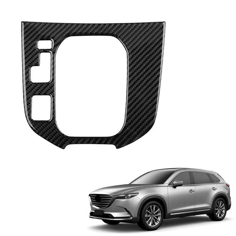 

Auto Carbon Fiber Central Gear Panel Control Panel Decal Car Interior Modification for Mazda CX-9 CX9 2016-2020