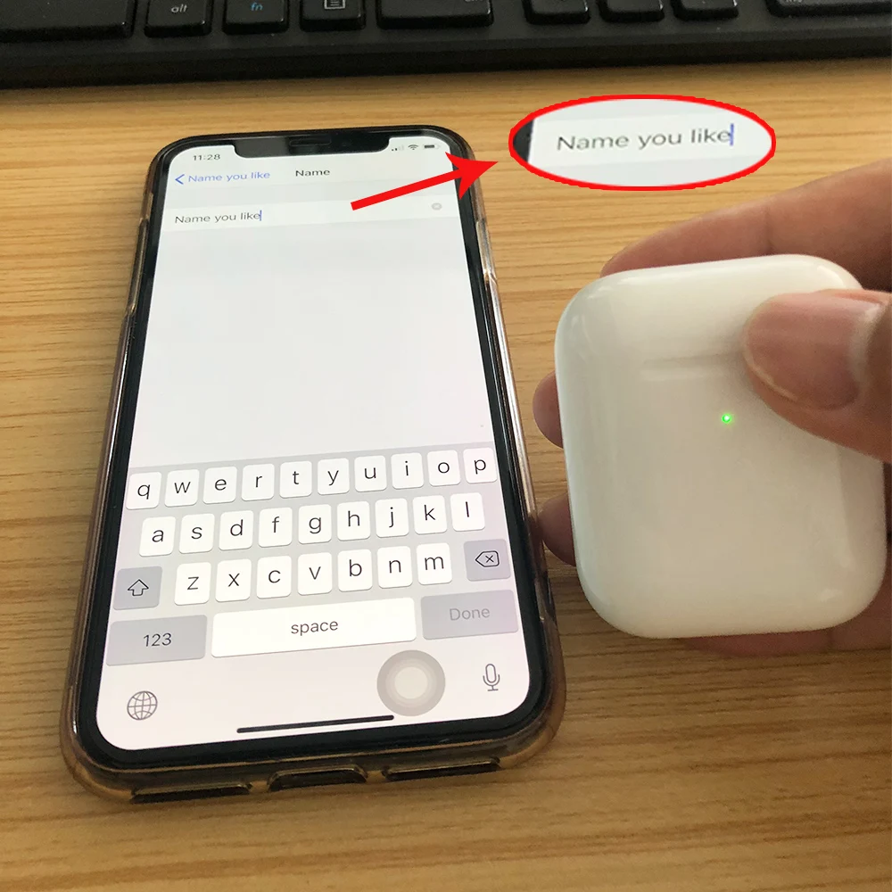 I500 TWS Смарт ушной датчик всплывающие Bluetooth наушники беспроводные наушники gps местоположения для IOS изменение Bluetooth имя наушники