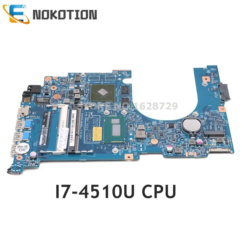 NOKOTION NBMQK11004 NB. MQK11.004 14205-1 для acer aspire VN7-571 VN7-571G материнская плата для ноутбука SR1EB I7-4510U cpu 840M GPU